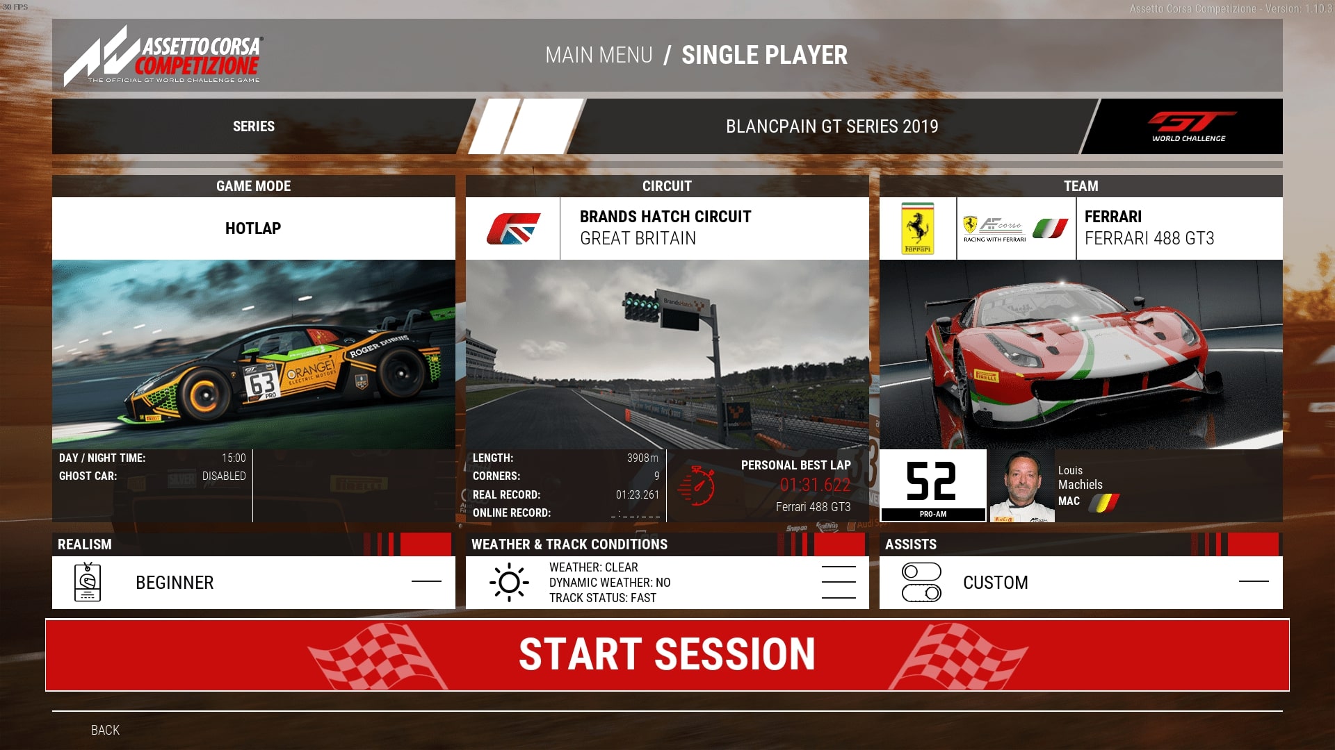 Start your session
